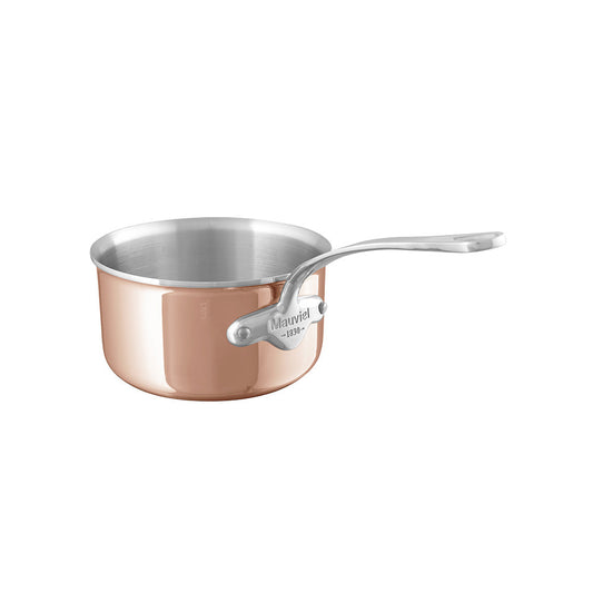 Mauviel M'TRIPLY S Copper Sauce Pan, Cast Stainless Steel Handle, 3.4-Qt