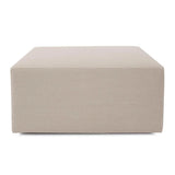 Universal 36 Square Cover Linen Slub Natural -Cover Only