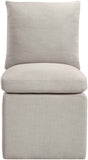 Nelori - Linen Textured Performance Fabric Upholstered Dining Chair (Set of 2)