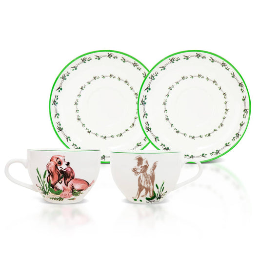 Disney Lady and the Tramp Teacup & Saucer Set