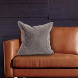 20 x 20 Angora Stone Pillow - Down Alternative Insert
