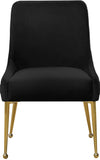 Owen Contemporary Dining Chair Set - Stylish Velvet Upholstery with Elegant Gold Legs and Handle