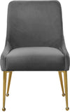 Owen Contemporary Dining Chair Set - Stylish Velvet Upholstery with Elegant Gold Legs and Handle