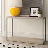 Wood & Metal Console Table