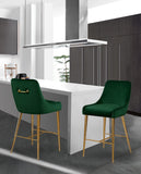 Owen Contemporary Stool Set – Elegant Design with Polished Gold Legs and Matching Handle for Comfort