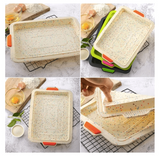 Reusable Square Silicone Baking Pan Nonstick Mold