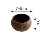 Natural Coconut Shell Bowl Candle Holder Cup
