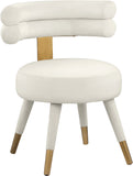 Fitzroy Velvet Dining Chair Set - Luxurious Contemporary Design with Gold-Capped Legs for Elegance