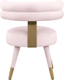 Fitzroy Velvet Dining Chair Set - Luxurious Contemporary Design with Gold-Capped Legs for Elegance
