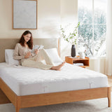 Microfiber 10 Heat Setting Heated Quilted Mattress Pad