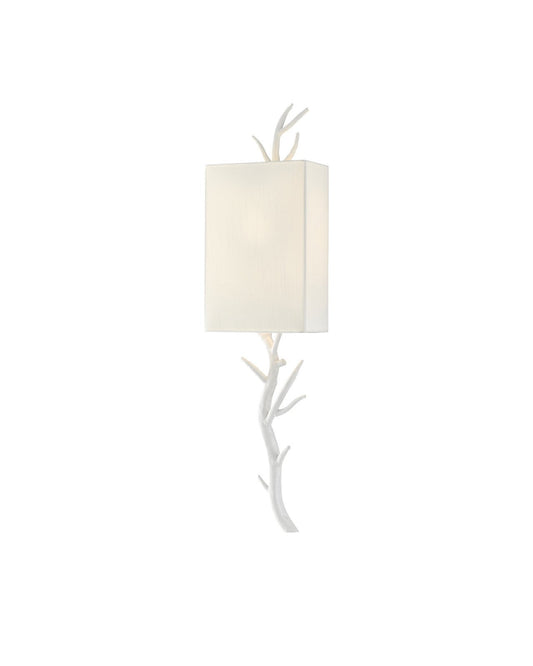 Baneberry White Wall Sconce, Right