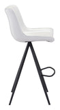 Aki Barstool (Set of 2) White & Black