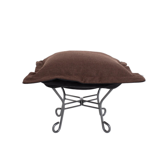 Puff Ottoman Cushion Sterling Chocolate -Cushion and Cover Only