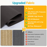 Solar Crank Outdoor Roller Shade with Teslin, No Cassette