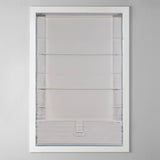 Basketweave Room Darkening Cordless Roman Shade, Blue
