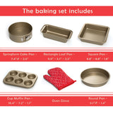 5-Piece Nonstick Carbon Steel Baking Pan Set
