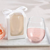 9 oz Stemless Wine Glasses DIY Set of 12