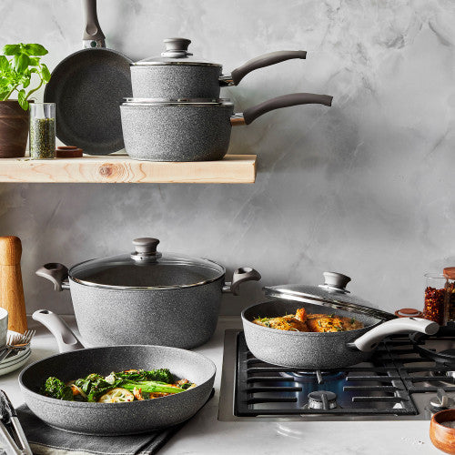 BALLARINI Modena by HENCKELS Forged Aluminum 10-pc Nonstick Cookware Set
