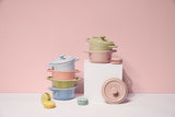 Staub Ceramic 6-pc Mini Round Cocotte Set - Macaron Pastel Colors