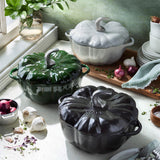 STAUB Cast Iron 3.5-qt Pumpkin Cocotte with Stainless Steel Knob