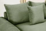 DESEO 137" Sectional Sofa with Ottoman