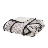 Chenille Textured Comforter/Duvet Cover Mini Set, Black