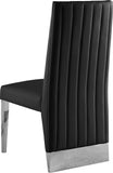 Porsha Contemporary Dining Chair Set of 2 - Luxurious Design with Gold Legs and Tufted Elegance