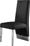Porsha Contemporary Dining Chair Set of 2 - Luxurious Design with Gold Legs and Tufted Elegance