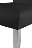 Porsha Contemporary Dining Chair Set of 2 - Luxurious Design with Gold Legs and Tufted Elegance