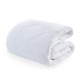 Premium Mattress Pad with Polyester Fiber Fill, White