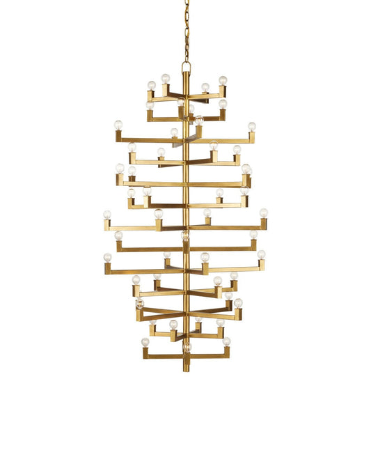 Andre Grande Brass Chandelier