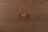 Harlow Art Deco Night Stand with Rich Finish, Solid Wood, and Unique Grain Design for Elegant Spaces
