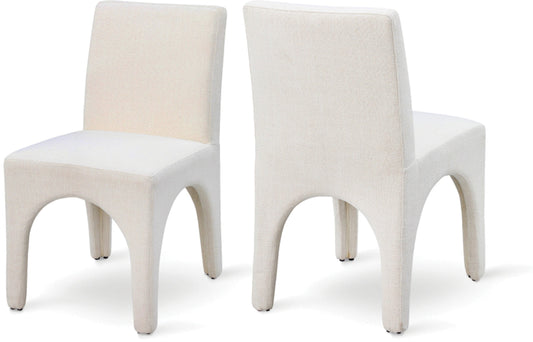 Gramercy Dining Chairs Set of 2 - Elegant Art Deco Design with Sturdy Iron Frame for Timeless Style