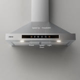 CIARRA 30 Inch Smart Wall Mount Range Hood with Delay Shut off Alexa and Google Home Voice Control CAS75308W-OW