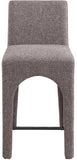 Gramercy Stool - Stylish Art Deco Bar Stool with Comfortable Upholstery and Footrail for Home Bars
