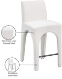 Gramercy Stool - Stylish Art Deco Bar Stool with Comfortable Upholstery and Footrail for Home Bars