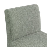 Gramercy Stool - Stylish Art Deco Bar Stool with Comfortable Upholstery and Footrail for Home Bars