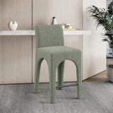 Gramercy Stool - Stylish Art Deco Bar Stool with Comfortable Upholstery and Footrail for Home Bars