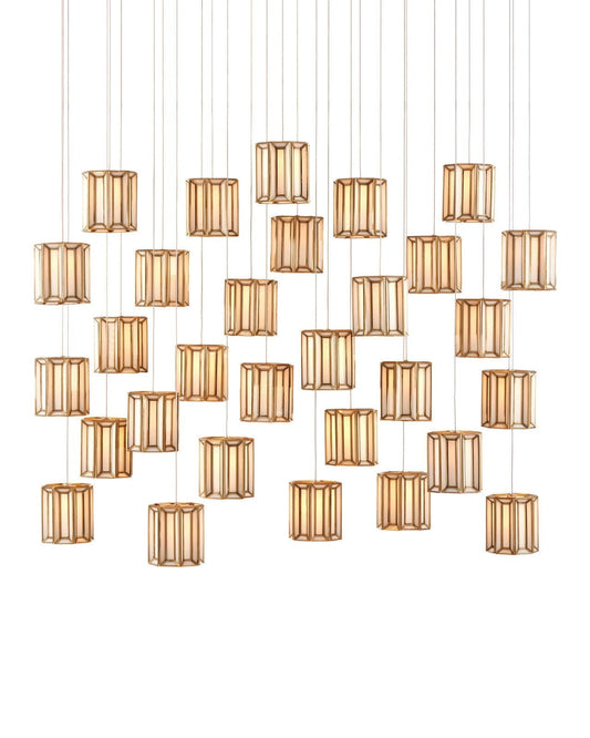 Daze 30-Light Linear Multi-Drop Pendant