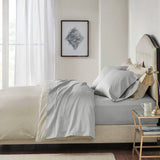 Pima Cotton Sateen 600 Thread Count Sheet Set, Light Gre