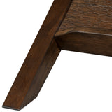 Mid-Century Tempered Glass Top Morocco Brown Coffee Table