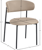 Lupita Dining Chair Set - Elegant Vegan Leather Chairs for Stylish Dining, Comfort & Sophistication