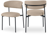 Lupita Dining Chair Set - Elegant Vegan Leather Chairs for Stylish Dining, Comfort & Sophistication