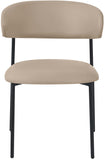Lupita Dining Chair Set - Elegant Vegan Leather Chairs for Stylish Dining, Comfort & Sophistication