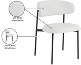 Lupita Dining Chair Set - Elegant Vegan Leather Chairs for Stylish Dining, Comfort & Sophistication