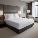 Luxury Box Pattern Matelasse Coverlet, White
