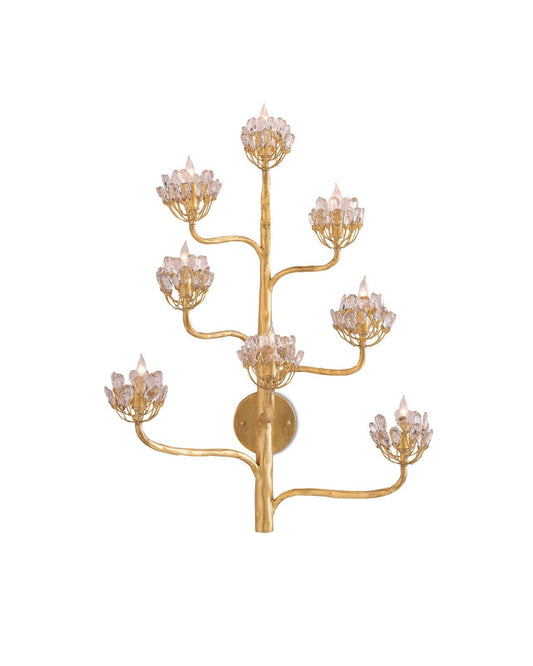 Agave Americana Gold Wall Sconce