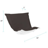 Puff Chair Cover Seascape Charcoal -Cover Only