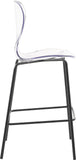 Clarion Contemporary Lucite Polycarbonate Stool Set of 2 - Modern Style for Kitchen and Bar