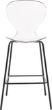 Clarion Contemporary Lucite Polycarbonate Stool Set of 2 - Modern Style for Kitchen and Bar